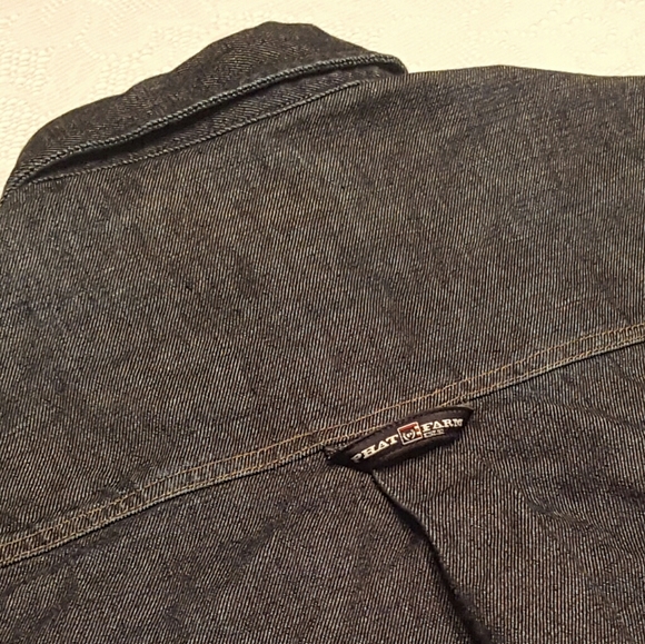 PHAT FARM DARK BLUE DENIM SHIRT LIGHTWEIGHT JACKET - Picture 5 of 7